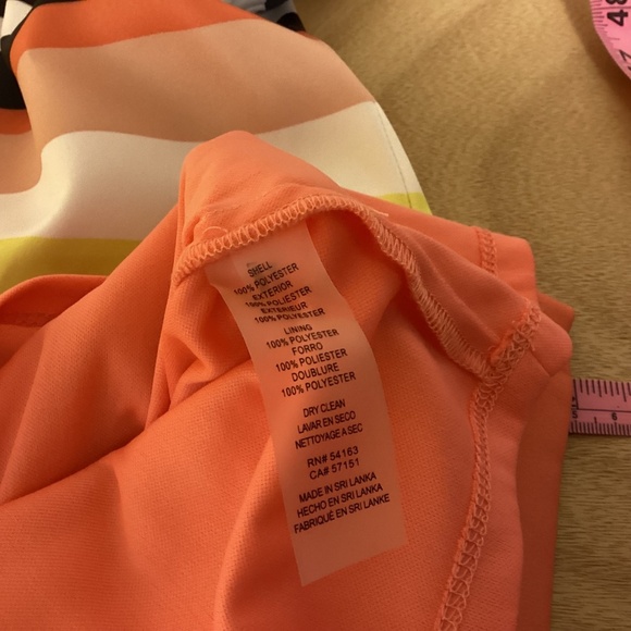 Vince Camuto dress SZ 6 shift style colorful stones & rhinestone mini classic - Picture 9 of 12